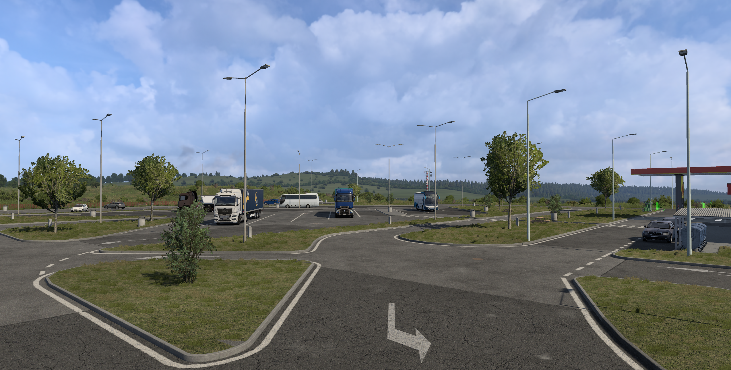 D1 – Levoča, odpočívadlo — parkovisko pre kamióny a autobusy