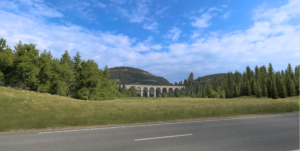 Telgárt — viadukt v krajine